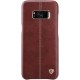 NILLKIN Englon Textured Leather Skin Hard Back Case for Samsung Galaxy S8 G950 - Brown - ādas aizmugures apvalks (bampers, vāciņš, leather cover, bumper)
