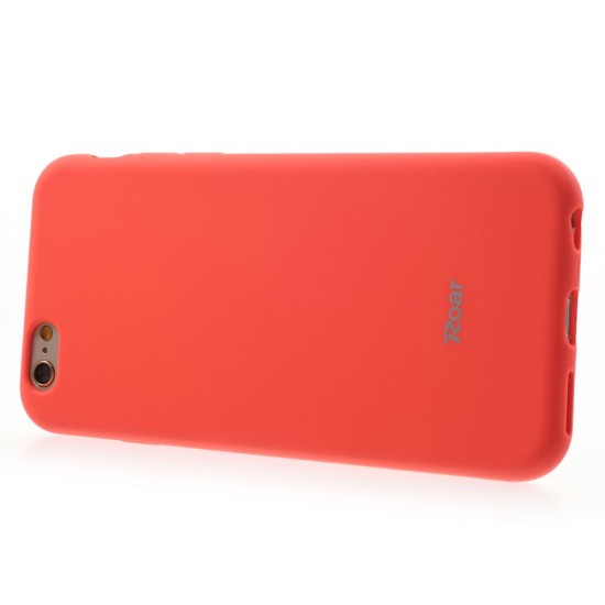 RoarKorea All Day Colorful Jelly Case priekš Huawei Y6 (2017) - Persiku - matēts silikona apvalks (bampers, vāciņš, slim TPU silicone cover shell, bumper)