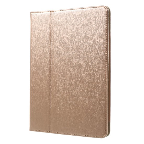 Litchi Skin Auto-wake/sleep Stand Protective Leather Cover priekš Apple iPad Pro 10.5 (2017) / Air 3 10.5 (2019) - Rozā Zelts - sāniski atverams maciņš ar stendu (ādas maks, grāmatiņa, leather book wallet case cover stand)
