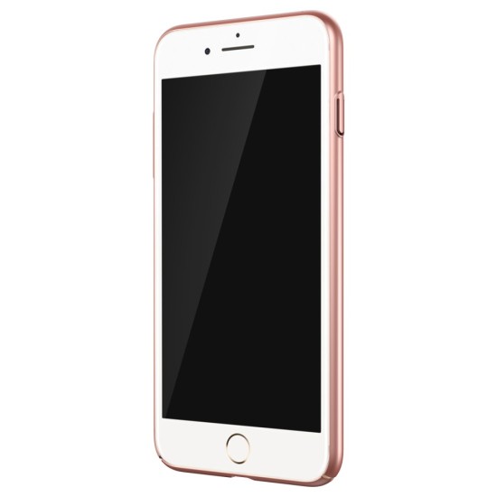 BASEUS Thin Hard Plastic Phone Shell priekš Apple iPhone 7 / 8 / SE2 (2020) / SE3 (2022) - Rozā Zelts - matēts plastikas aizmugures apvalks / bampers-vāciņš