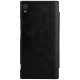 NILLKIN Qin Series Card Slot Flip Leather Mobile Shell priekš Sony Xperia XA1 Ultra G3212 / G3221 - Melns - sāniski atverams maciņš (ādas maks, grāmatiņa, leather book wallet case cover)