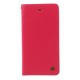 RoarKorea Only One Flip Case priekš Apple iPhone X / XS - Sarkans - sāniski atverams maciņš ar stendu (ādas grāmatveida maks, leather book wallet cover stand)