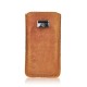 Forcell Leather Pull Up Case Slim Premium (Samsung S2 size) - Brūns - universāls maks kabatiņa (pouch cover, maciņš kabata, universal case)