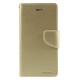 Mercury Bravo Flip Case priekš Apple iPhone X / XS - Zelts - sāniski atverams maciņš ar stendu (ādas grāmatveida maks, leather book wallet cover stand)