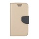 GreenGo Universal Silicon Smart Fancy priekš telefoniem ar ekrānu izmēru 4.5 inch (70 x 130 mm) - Zelts/Melns - universāls sāniski atverams maciņš ar stendu (ādas maks, grāmatiņa, leather book wallet case cover stand)