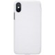 NILLKIN Qin Series Card Holder Leather Case priekš Apple iPhone X / XS - Balts - sāniski atverams maciņš (ādas maks, grāmatiņa, leather book wallet case cover)