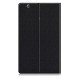 Sand-like Texture Leather Smart Case with Stand for Huawei MediaPad M3 8.4 - Black - sāniski atverams maciņš ar stendu (ādas maks, grāmatiņa, leather book wallet case cover stand)