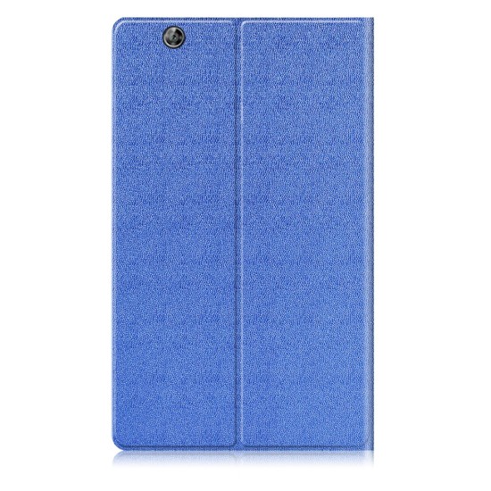 Sand-like Texture Leather Smart Case with Stand for Huawei MediaPad M3 8.4 - Blue - sāniski atverams maciņš ar stendu (ādas maks, grāmatiņa, leather book wallet case cover stand)