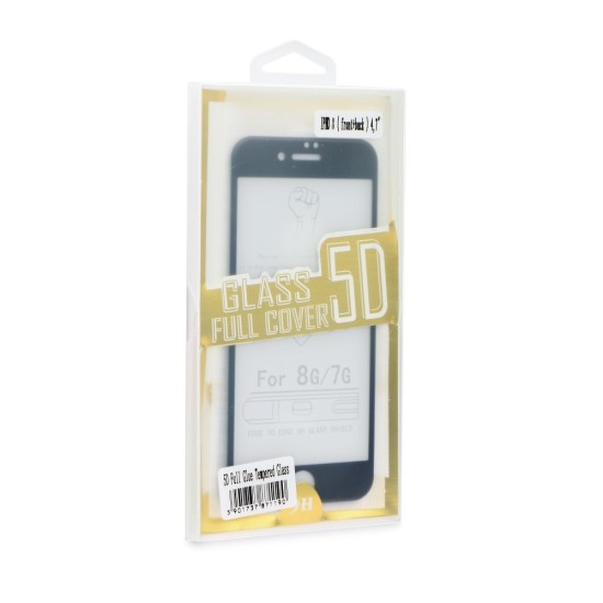 (Front Back) 5D Full Glue Tempered Glass screen protector priekš Apple iPhone X - Melns - Ekrāna Aizsargstikls / Bruņota Stikla Aizsargplēve (Full screen size curved)
