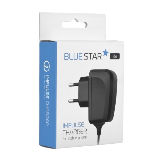 BlueStar Lite Universal Micro USB Travel Charger 1A - Tīkla lādētājs ar microUSB vadu