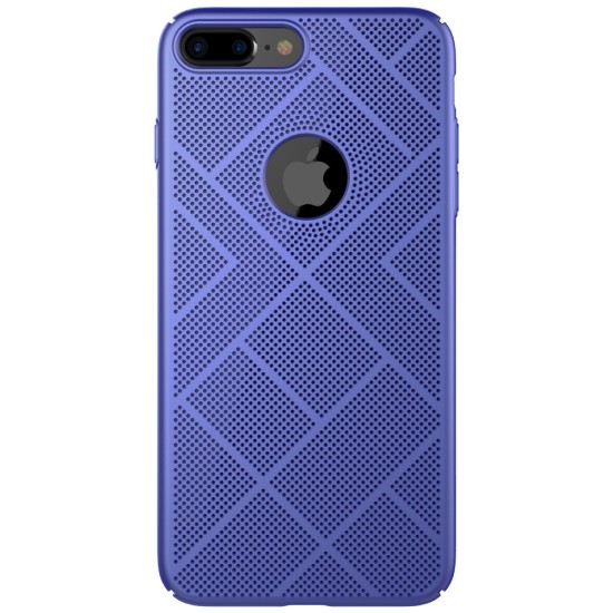 NILLKIN Air Series Heat Dissipation Matte PC Hard Case priekš Apple iPhone 8 Plus - Zils - plastikas aizmugures apvalks (bampers, vāciņš, PU back cover, bumper shell)