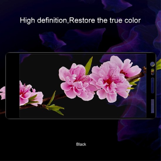IMAK HD Full Coverage Tempered Glass Screen Protector priekš Nokia 3.1 (2018) - Melns - Ekrāna Aizsargstikls / Bruņota Stikla Aizsargplēve (Full screen size curved)