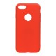 Forcell Soft Back Case priekš Apple iPhone XS Max - Sarkans - matēts silikona apvalks (bampers, vāciņš, slim TPU silicone cover shell, bumper)