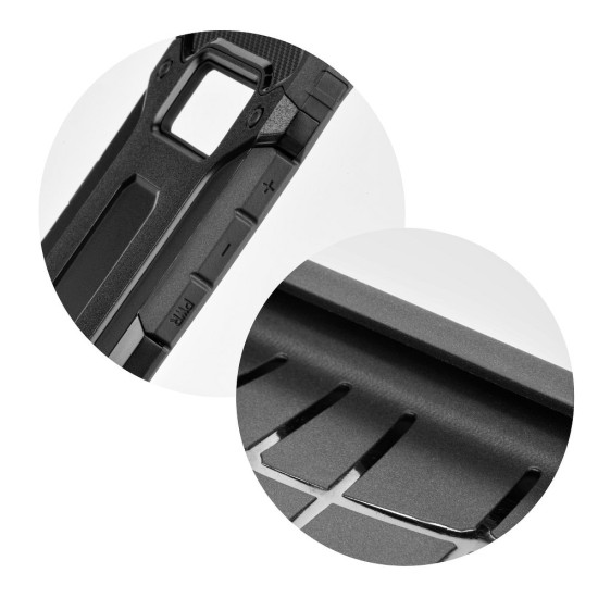 Forcell Armor Case priekš Huawei P8 Lite - Melns - triecienizturīgs silikona aizmugures apvalks (bampers, vāciņš, slim TPU silicone case shell cover, bumper)