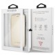 Guess Iridescent series GUFLBKI61IGLTGO priekš Apple iPhone XR - Zelts - sāniski atverams maciņš (ādas maks, grāmatiņa, leather book wallet case cover stand)