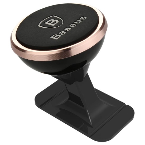 Baseus Universal 360 Car Dashboard Mount Holder - Rozā Zelts - universāls stiprinājums uz automašīnas paneļa