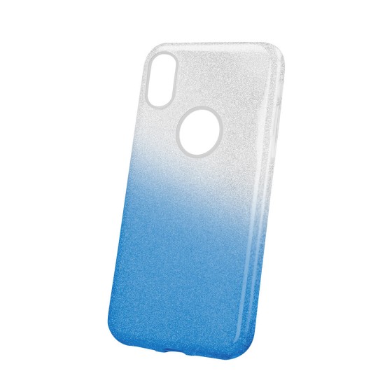 Gradient Glitter 3in1 Back Case priekš Xiaomi Redmi 6 - Zils - silikona aizmugures apvalks (bampers, vāciņš, ultra slim TPU silicone case cover, bumper)