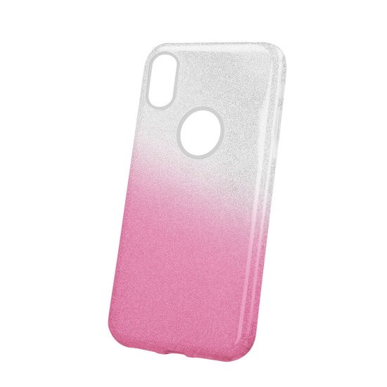 Gradient Glitter 3in1 Back Case priekš Xiaomi Redmi 6 - Rozā - silikona aizmugures apvalks (bampers, vāciņš, ultra slim TPU silicone case cover, bumper)