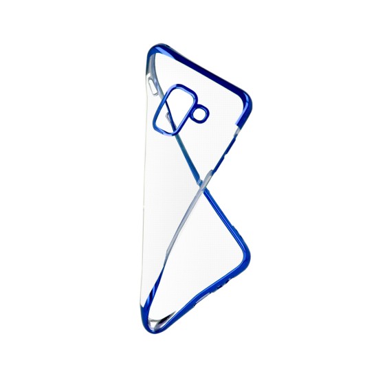 Plating Soft TPU Back Case priekš Apple iPhone XR - Zils - silikona aizmugures apvalks (bampers, vāciņš, slim TPU silicone case shell cover, bumper)