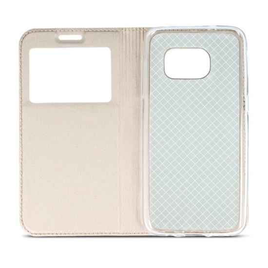 Smart Look Case priekš Xiaomi Redmi 6 - Zelts - sāniski atverams maciņš ar stendu un lodziņu (ādas maks, grāmatiņa, leather book wallet case cover stand)