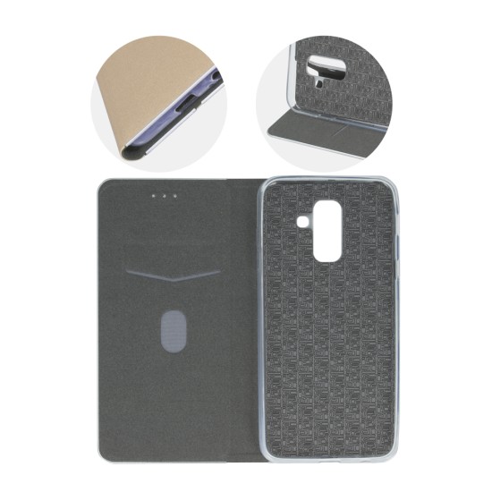 Smart Venus Book Case priekš LG Q7 Q610 - Zelts - sāniski atverams maciņš ar stendu (ādas maks, grāmatiņa, leather book wallet case cover stand)