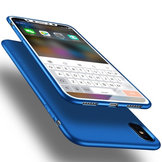 X-Level Guardian Series Frosted TPU Case priekš Apple iPhone XR - Zils - matēts silikona apvalks (bampers, vāciņš, slim silicone cover shell, bumper)