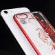 Kingxbar Swarovski Phoenix series priekš Apple iPhone 7 / 8 / SE2 (2020) / SE3 (2022) - Sarkans - plastikāta aizmugures apvalks ar kristāliem / bampers-vāciņš
