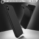 Twill Texture Silicone Mobile Phone Cover Shell priekš Apple iPhone XS Max - Melns - triecienizturīgs silikona aizmugures apvalks (bampers, vāciņš, slim TPU silicone case shell cover, bumper)