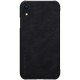 NILLKIN Qin Series Card Holder Leather Flip Case priekš Apple iPhone XR - Melns - sāniski atverams maciņš (ādas maks, grāmatiņa, leather book wallet case cover)