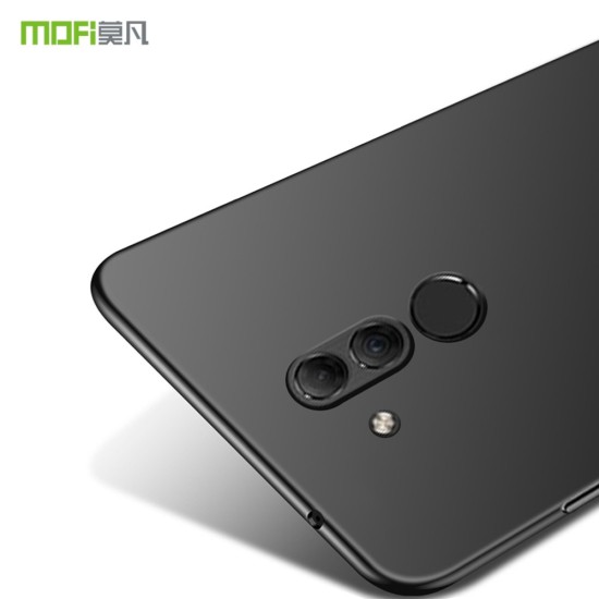 MOFI Shield Slim Plastic Phone Casing priekš Huawei Mate 20 Lite - Melns - matēts plastikas aizmugures apvalks (bampers, vāciņš, slim silicone cover shell, bumper)