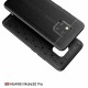 Litchi Skin PU Leather Coated TPU Mobile Phone Case for Huawei Mate 20 Pro - Melns - ādas imitācijas triecienizturīgs silikona aizmugures apvalks (maciņš, bampers, vāciņš, slim cover, bumper, back case)