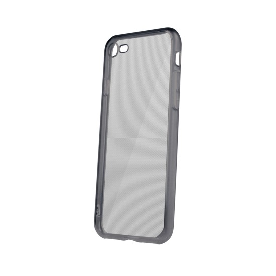 Matt Frame TPU Back Case priekš Apple iPhone 6 Plus / 6S Plus - Melns - matēts silikona aizmugures apvalks (bampers, vāciņš, slim silicone cover, bumper shell)