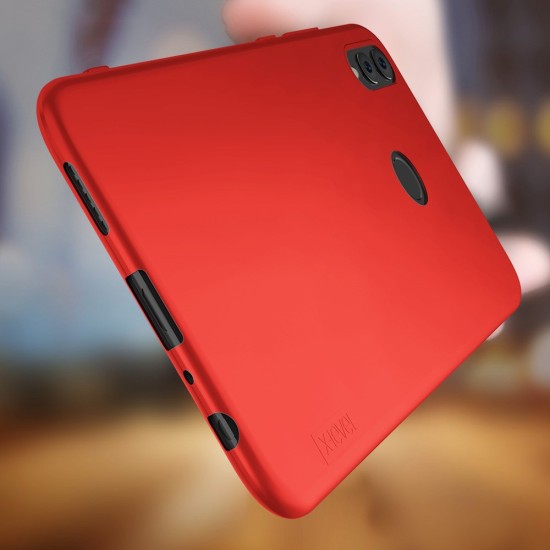 X-Level Guardian Series Frosted TPU Case priekš Huawei Honor 8X - Sarkans - matēts silikona apvalks (bampers, vāciņš, slim silicone cover shell, bumper)