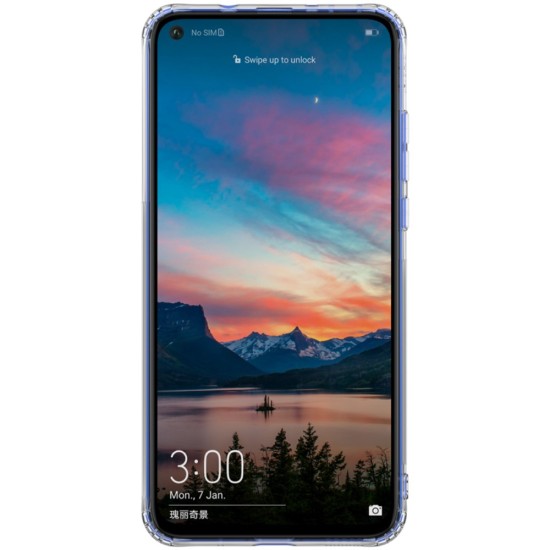NILLKIN Nature 0.6mm Soft TPU Phone Case priekš Huawei Honor View 20 - Caurspīdīgs - silikona aizmugures apvalks (bampers, vāciņš, slim TPU silicone case shell cover, bumper)