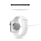 A2 USB Magnetic Qi Wireless FOD Charger priekš Apple Watch - Balts - Universāls induktīvs bezvadu USB lādētājs paliktnis