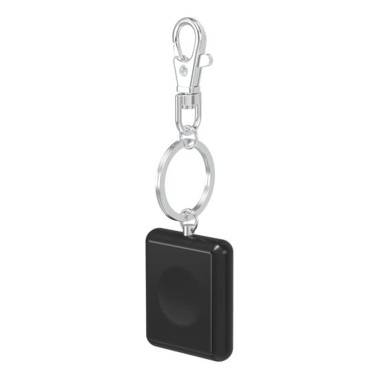 Xuenair Mini Portable Keychain Qi Wireless FOD Charger priekš Apple Watch - Melns - Universāls induktīvs bezvadu USB lādētājs paliktnis
