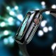 Usams Plated TPU Protector Cover priekš Apple Watch Series 4 / 5 / 6 / SE (40mm) / 7 (41mm) - Caurspīdīgs - silikona pulksteņu apvalks