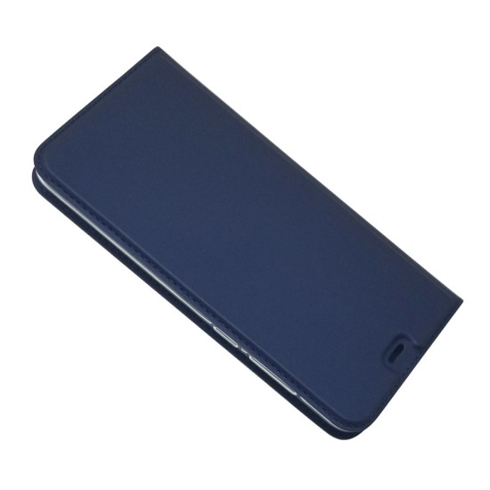 Auto-absorbed Leather Card Holder Case priekš Nokia 5.1 Plus - Zils - sāniski atverams maciņš ar magnētu un stendu (ādas maks, grāmatiņa, leather book wallet case cover stand)