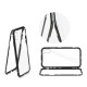 Magneto Aluminium Case with Back Tempered Glass and Silicone для Xiaomi Redmi 7A - Чёрный - алюминиевый бампер с крышкой из закалённого стекла (чехол-накладка, крышка-обложка, cover)