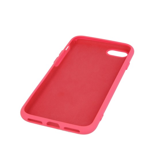 OEM Silicone Back Case (Microfiber Soft Touch) priekš Apple iPhone 7 Plus / 8 Plus - Rozā - matēts silikona aizmugures apvalks