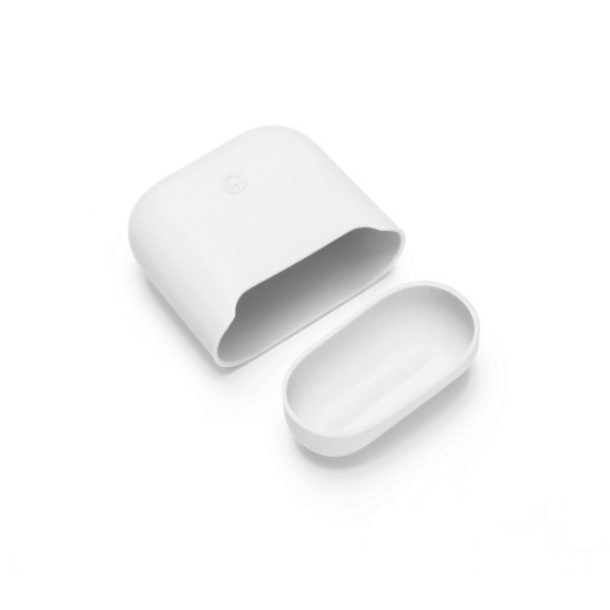 Silicone Case priekš Apple Airpods - Balts - silikona apvalks bezvadu austiņu lādēšanas ierīcei