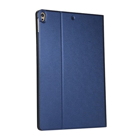 PU Leather Stand Tablet Cover Case priekš Apple iPad 10.2 (2019 / 2020 / 2021) / Air 3 10.5 (2019) / iPad Pro 10.5 (2017) - Tumši Zils - sāniski atverams maciņš ar stendu