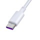 Devia 1.5M Shark 5A SuperCharge USB to Type-C cable - Balts - USB-C lādēšanas un datu kabelis / vads