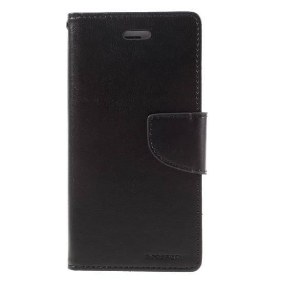 Mercury Bravo Flip Case priekš Samsung Galaxy Note 10 N970 - Melns - sāniski atverams maciņš ar stendu (ādas grāmatveida maks, leather book wallet cover stand)