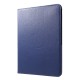 360 Rotary Litchi Grain Leather Cover w/ Stand priekš Apple iPad Pro 11 (2018) / Air 4 (2020) / Air 5 (2022) - Tumši Zils - sāniski atverams maciņš ar stendu