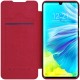 NILLKIN Qin Series Card Holder Leather Flip Case priekš Xiaomi Mi Note 10 / Note 10 Pro - Sarkans - sāniski atverams maciņš (ādas maks, grāmatiņa, leather book wallet case cover)