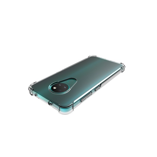 Shockproof Anti-slip TPU Protective Phone Case для Nokia 6.2 / 7.2 - Прозрачный - противоударная силиконовая накладка / бампер