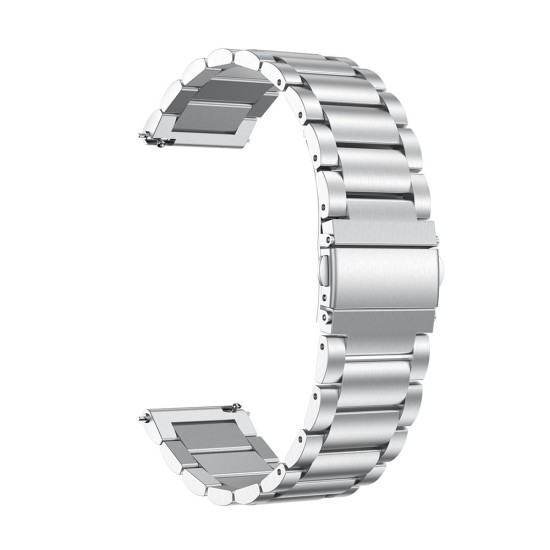 20mm Stainless Steel Watch Band Strap - Sudrabains - siksniņas (jostas) viedpulksteņiem no nerūsējoša tērauda