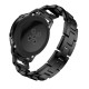 20mm D-shape Rhinestone Decor Alloy Watch Bracelet - Melns - siksniņas (jostas) viedpulksteņiem no nerūsējoša tērauda