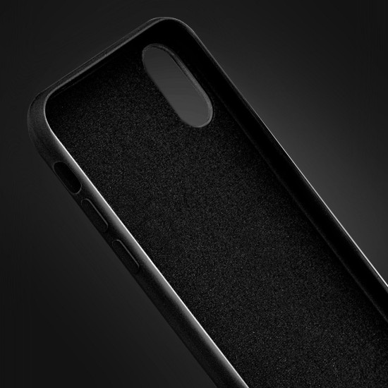 Forcell Silicone Lite Back Case priekš Xiaomi Redmi Note 8 / Note 8 (2021) - Melns - matēts silikona aizmugures apvalks / vāciņš